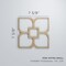 Ekena Millwork Extra Small Olivia Decorative Fretwork Wood Wall Panels, Birch, 7 3/8"W x 7 3/8"H x 3/8"T WALW08X08X0375OLVBI - alternate 3